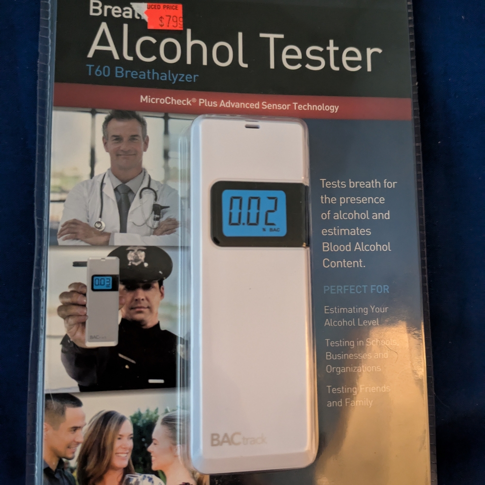 Actra White Alcohol Tester with Advanced Sensor Technology